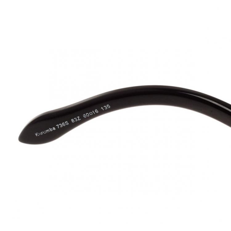 Pre Owned Roberto Cavalli Purple Leopard Frame Serpent Kurumba Cat Eye Sunglasses