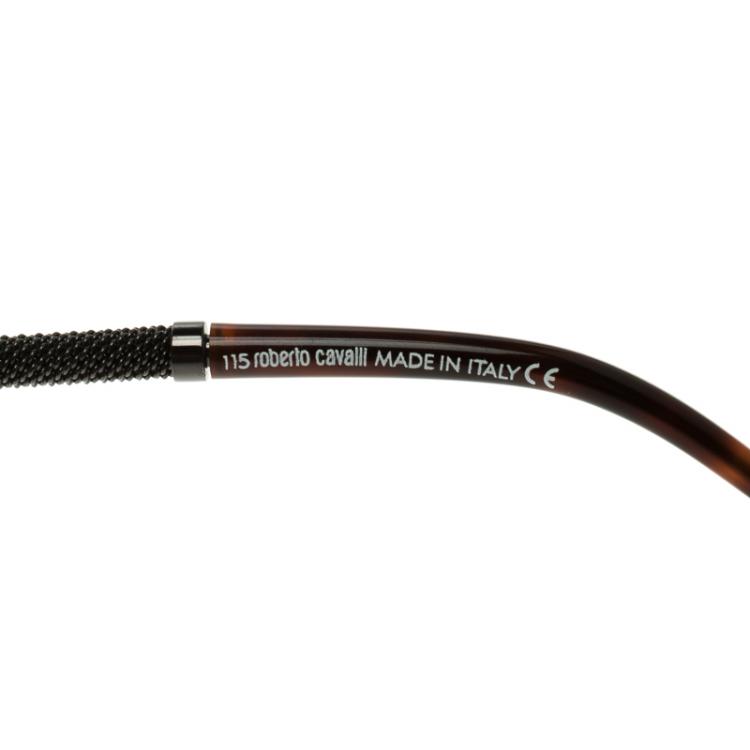 Pre Owned Roberto Cavalli Brown Black RC 320 Autolico Sunglasses