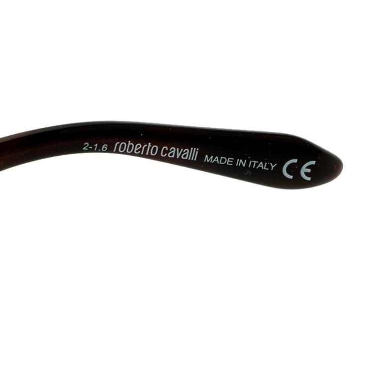 مملوكة مسبقًا Roberto Cavalli Brown Fesdu 754T Over-sized Sunglasses