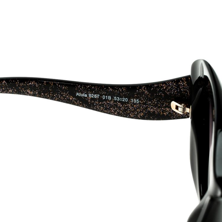 Pre Owned Roberto Cavalli Black Alula 828T Butterfly Sunglasses