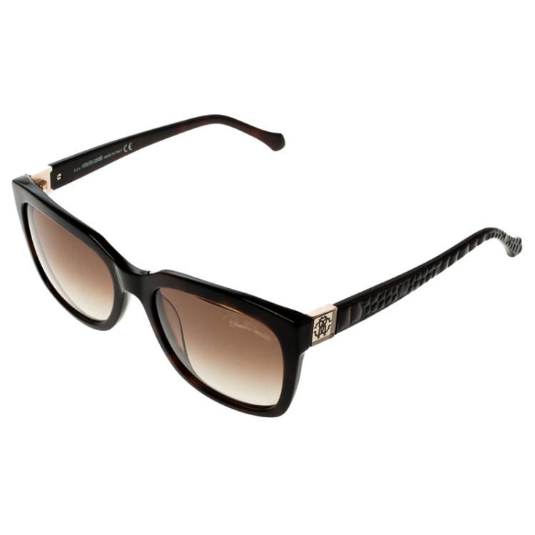 Pre Owned Roberto cavalli Brown Albali 799S Wayfarer Sunglasses