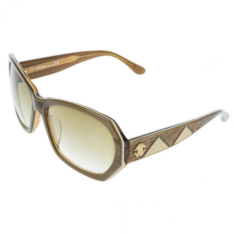 Pre Owned Roberto Cavalli Brown Abelia Sunglasses