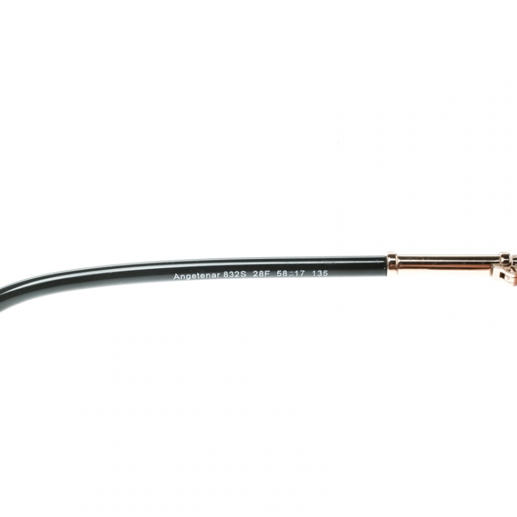 Pre Owned Roberto Cavalli Gold / Brown Gradient 832S Angetenar Round Sunglasses