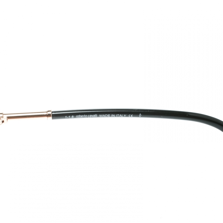 Pre Owned Roberto Cavalli Gold / Brown Gradient 832S Angetenar Round Sunglasses