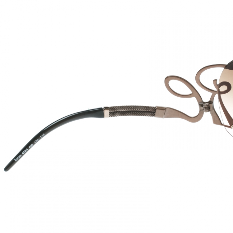 Pre Owned Roberto Cavalli  Bronze/Brown Gradient Botein 852S Shield Sunglasses