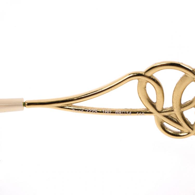 Pre Owned Roberto Cavalli Caos Serpent Shield Sunglasses