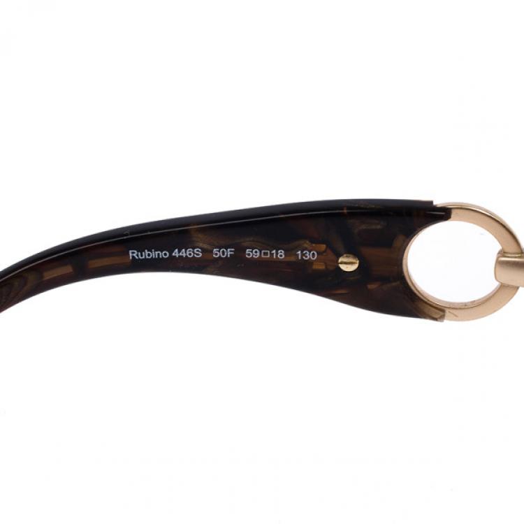 Pre Owned Roberto Cavalli Brown Rubino Womens Sunglasses