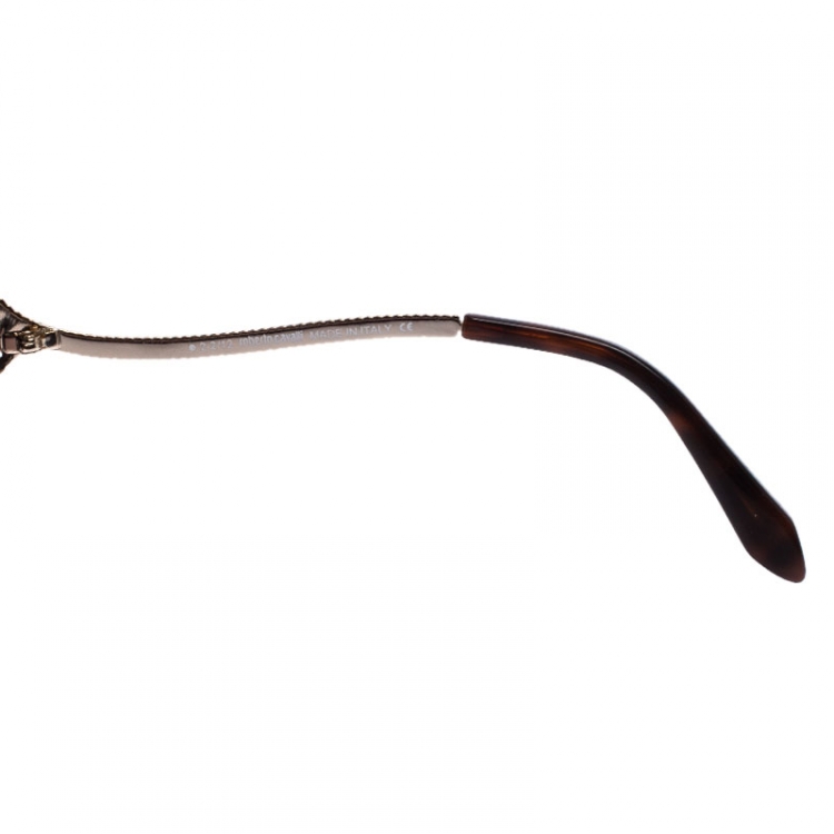 Pre Owned Roberto Cavalli Dark Havana/Brown Gradient 741S Kandooma Cat Eye Sunglasses