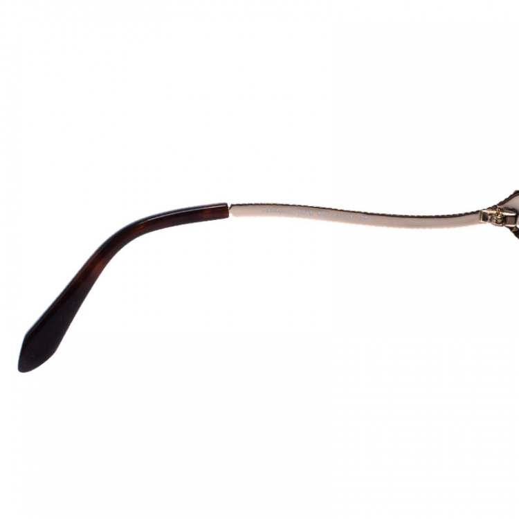 Pre Owned Roberto Cavalli Dark Havana/Brown Gradient 741S Kandooma Cat Eye Sunglasses