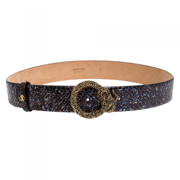 CLASS ROBERTO CAVALLI Electric Blue Belt Reems Closet