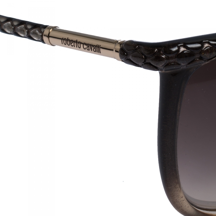 Pre Owned Roberto Cavalli Brown Gradient Kaus 874S Sunglasses