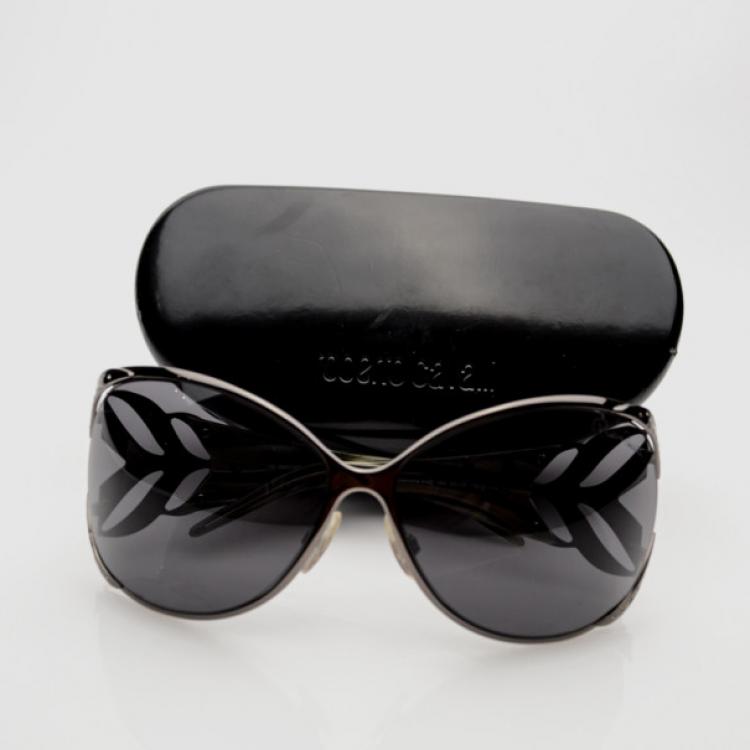 Pre Owned Roberto Cavalli Black Diamante RC454S Sunglasses