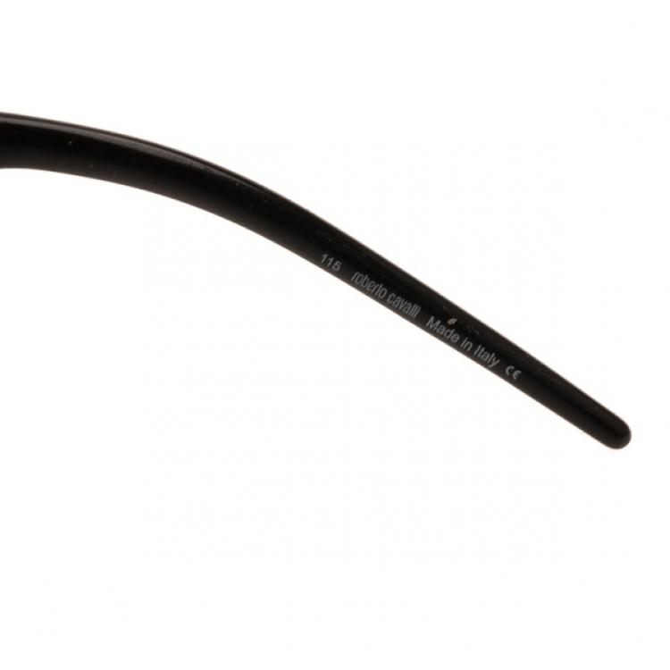 Pre Owned Roberto Cavalli Silver Lacedemone Shield Sunglasses