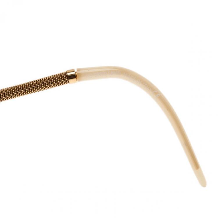 Pre Owned Roberto Cavalli Cream Adrasto Square Sunglasses