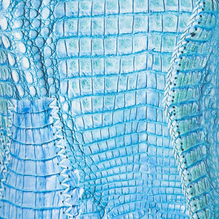Pre Owned Roberto Cavalli Blue Printed Knit Tassel Tie Back Detail Mini Dress M
