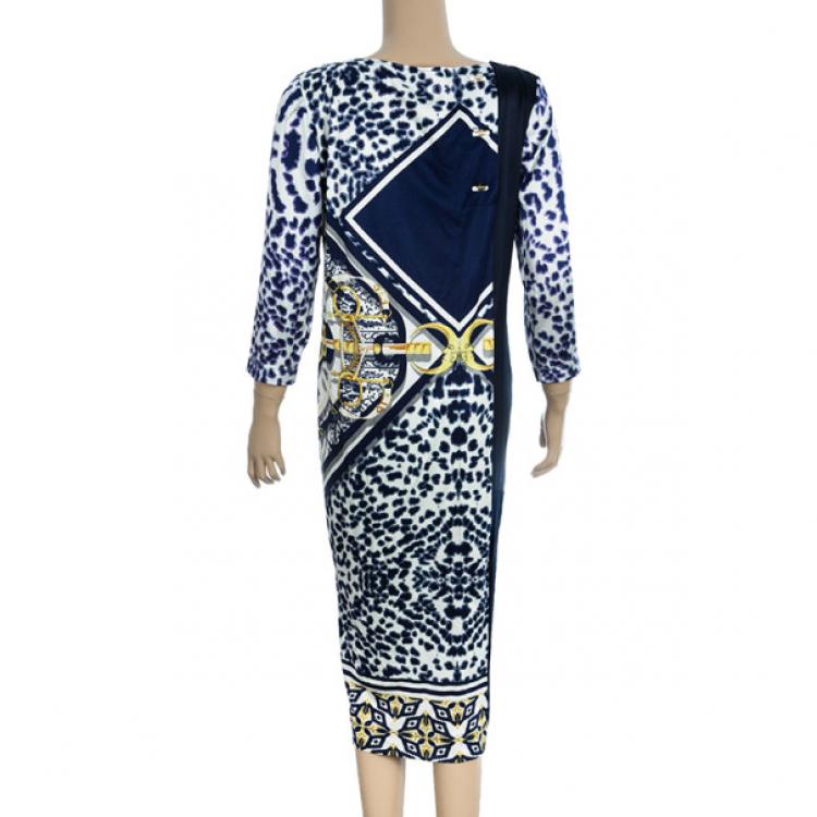 Pre Owned CLASS by Roberto Cavalli Printed Short Dress L