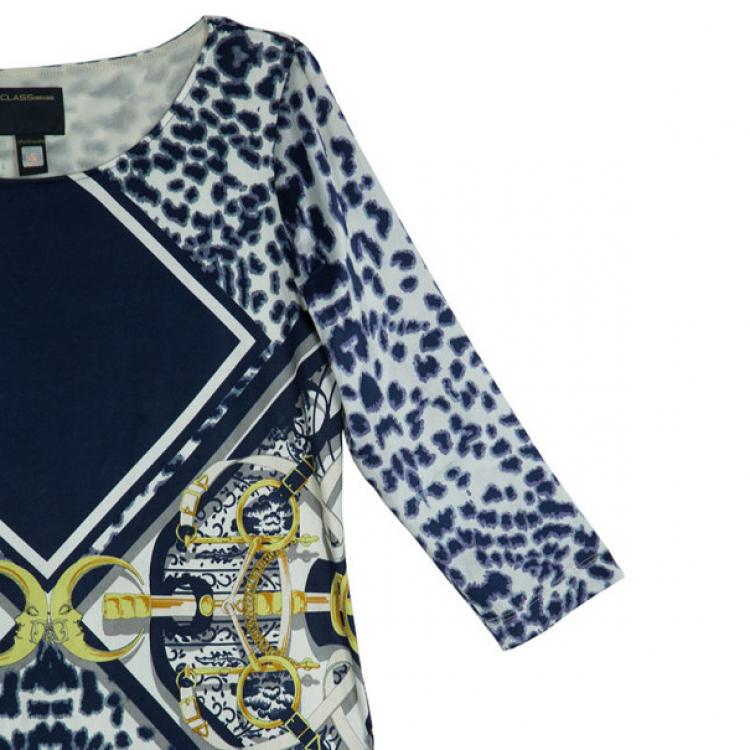 Pre Owned CLASS by Roberto Cavalli Printed Short Dress L