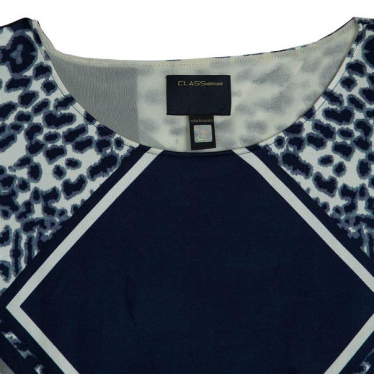 Pre Owned CLASS by Roberto Cavalli Printed Short Dress L