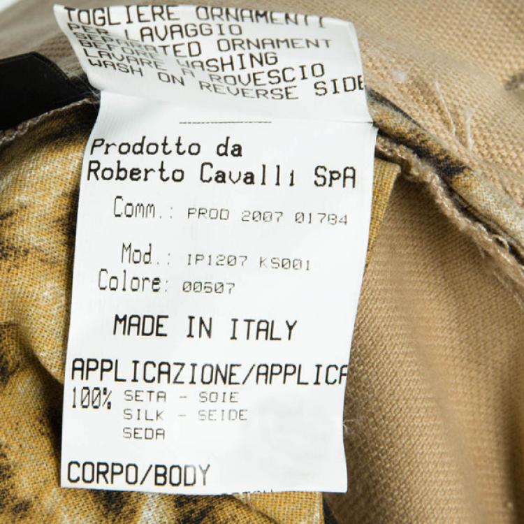 Pre Owned Roberto Cavalli Casual Off-White Flare Pants L