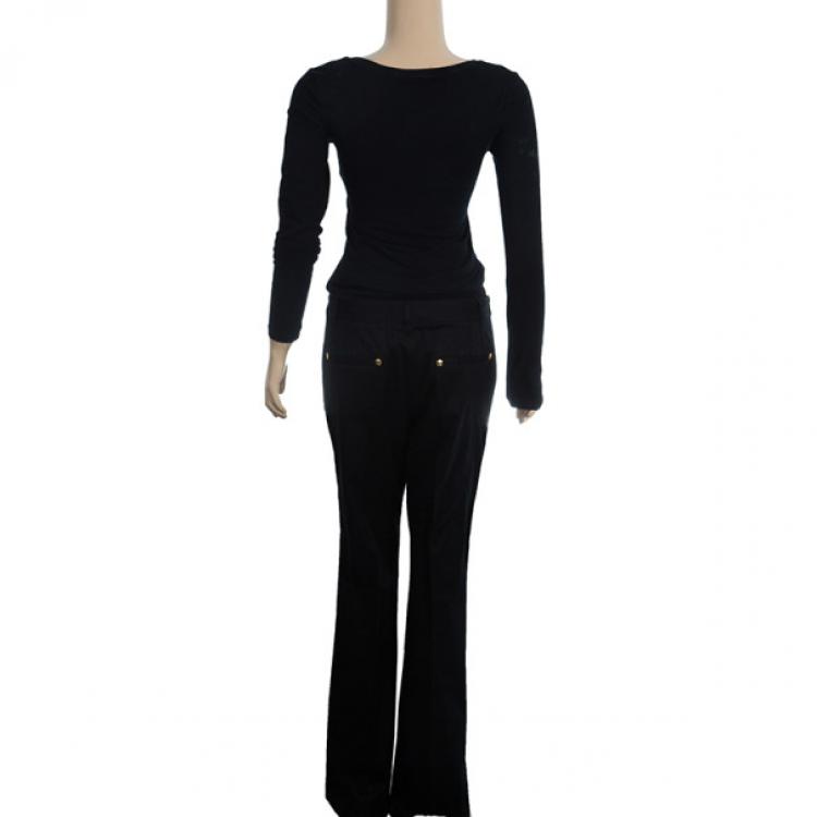 Pre Owned Roberto Cavalli Casual Flare Denim Pants L