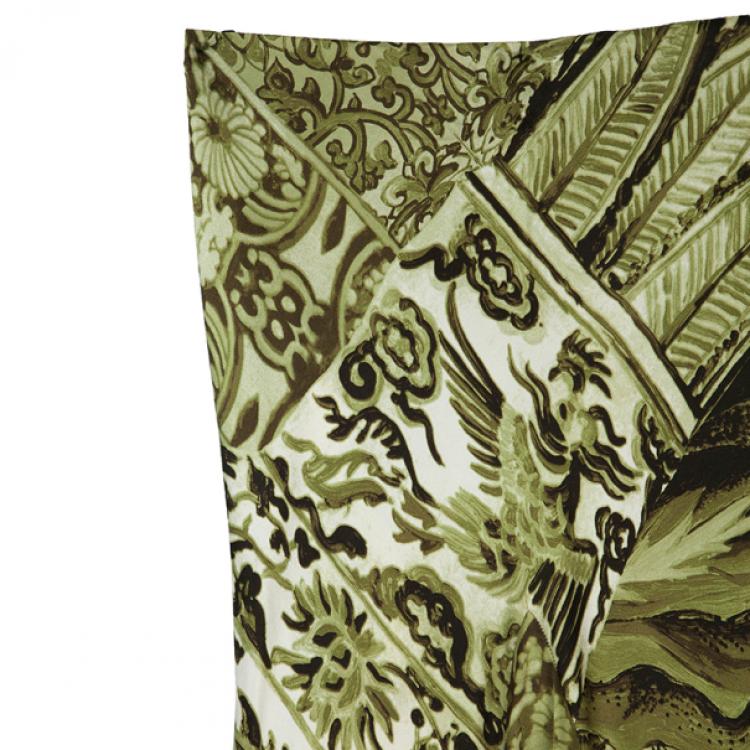 Pre Owned Roberto Cavalli Printed Skirt Set M