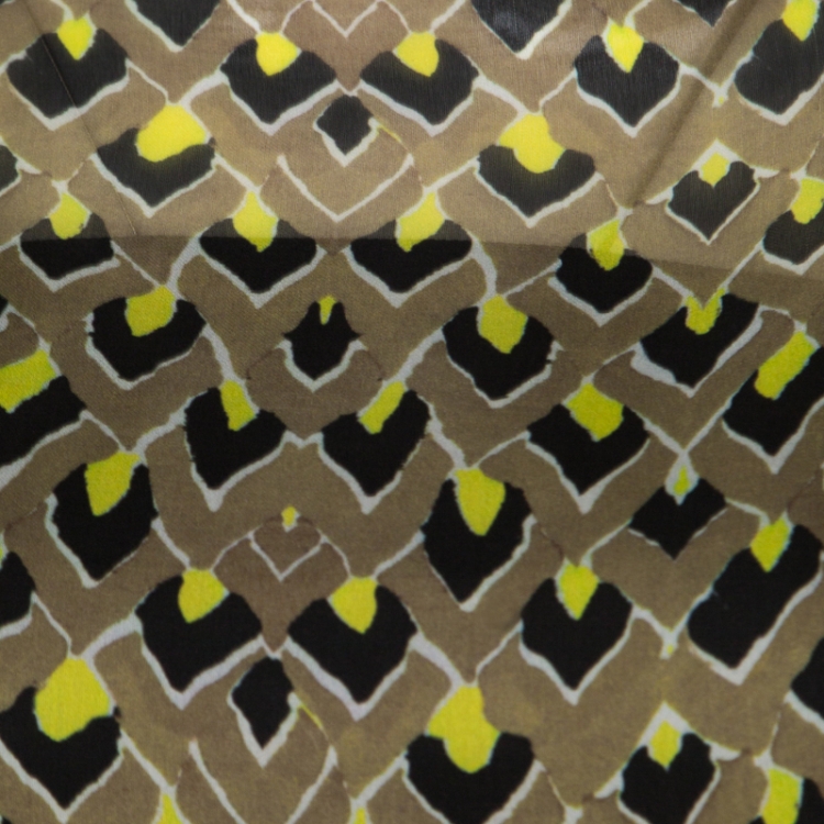 Pre Owned Roberto Cavalli Multicolor Printed Silk Tie Detail Kaftan Top M