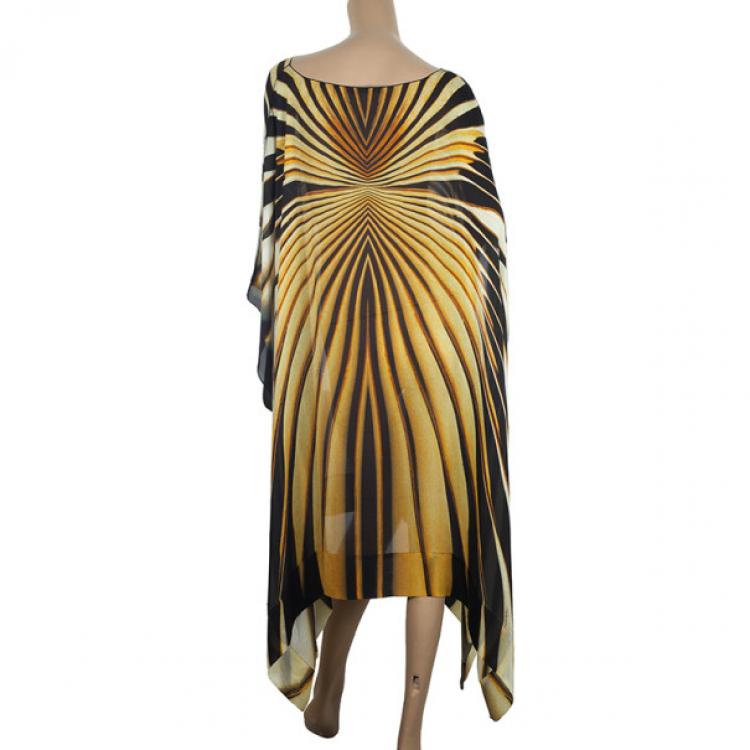 Pre Owned Roberto Cavalli Tiger Print Short Kaftan S