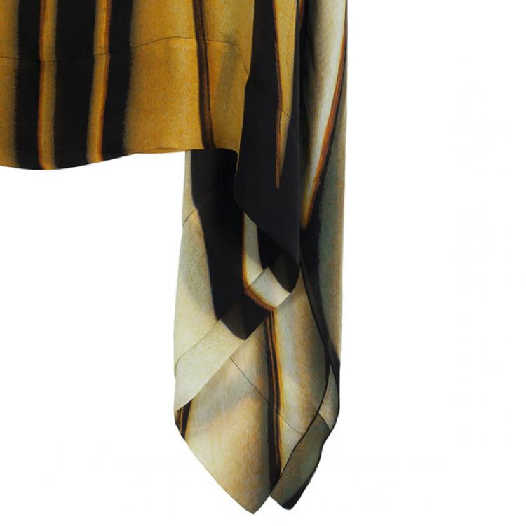 Pre Owned Roberto Cavalli Tiger Print Short Kaftan S