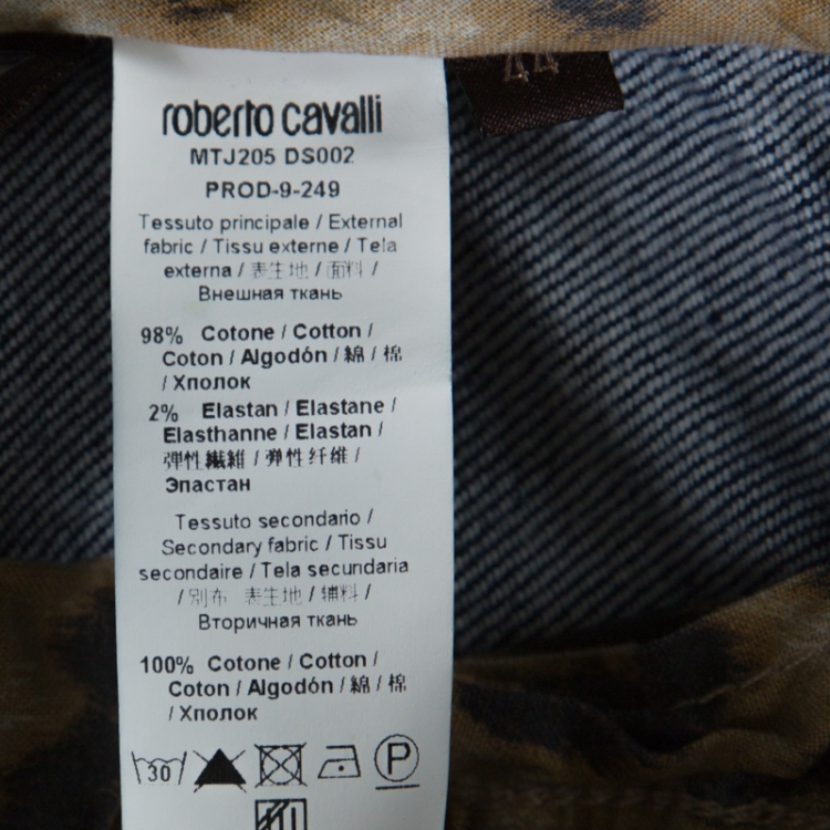 Pre Owned Roberto Cavalli Blue Medium Wash Denim Slim Fit Jeans M