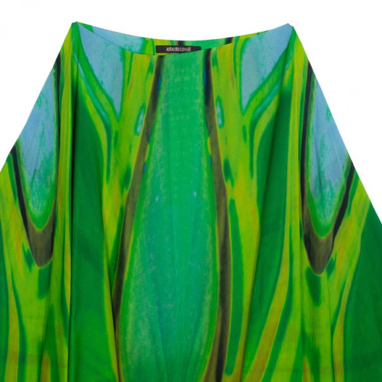 Pre Owned Roberto Cavalli Green Top S