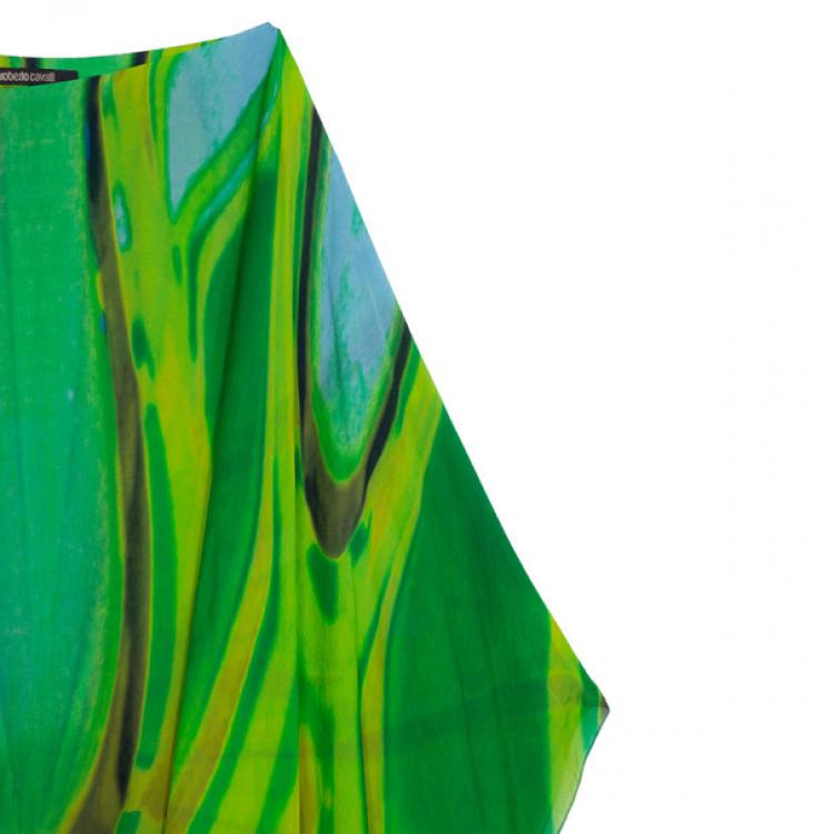Pre Owned Roberto Cavalli Green Top S