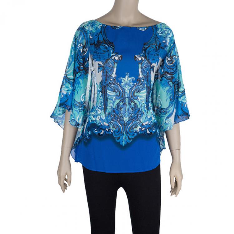 Pre Owned Roberto Cavalli Double Layer Top L