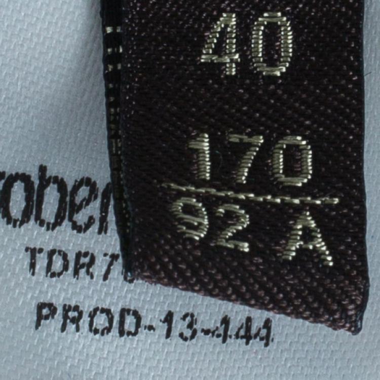 Pre Owned Roberto Cavalli Silk Printed Button Down Shirt S