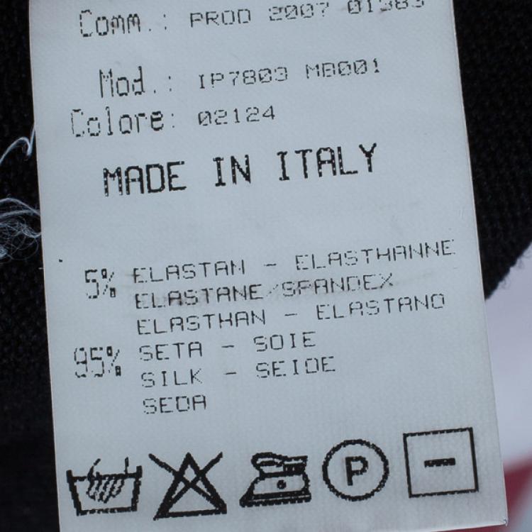 Pre Owned Roberto Cavalli Black Knit Turtleneck Top M