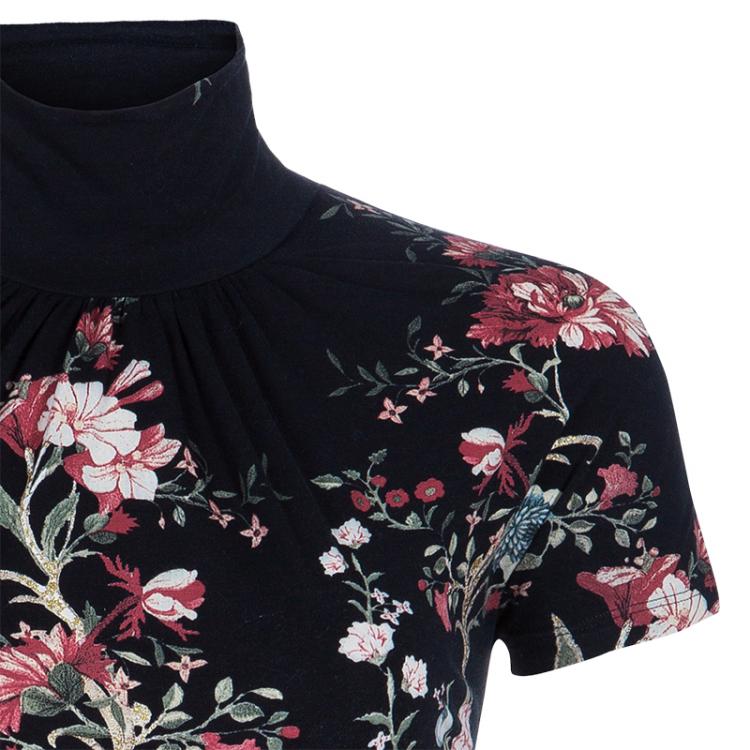 Pre Owned Roberto Cavalli Floral Top And Skirt Set S