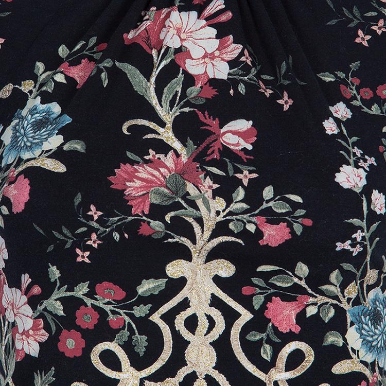 Pre Owned Roberto Cavalli Floral Top And Skirt Set S