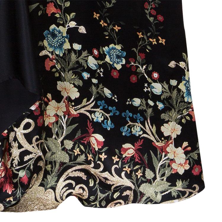 Pre Owned Roberto Cavalli Floral Top And Skirt Set S
