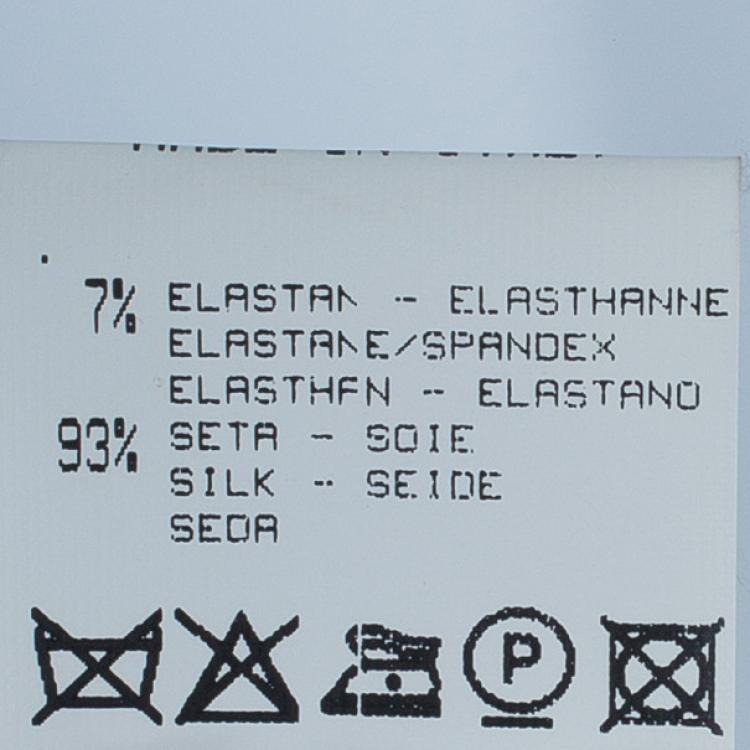 Pre Owned Roberto Cavalli Printed Paneled Top And Skirt Set M