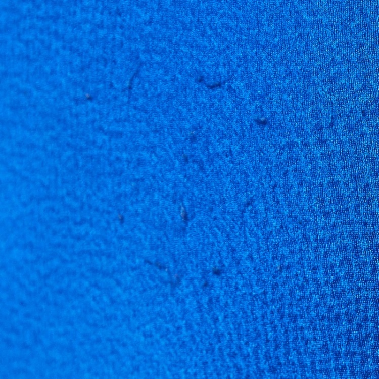 Pre Owned Roberto Cavalli Blue Textured Silk Flared Trousers S
