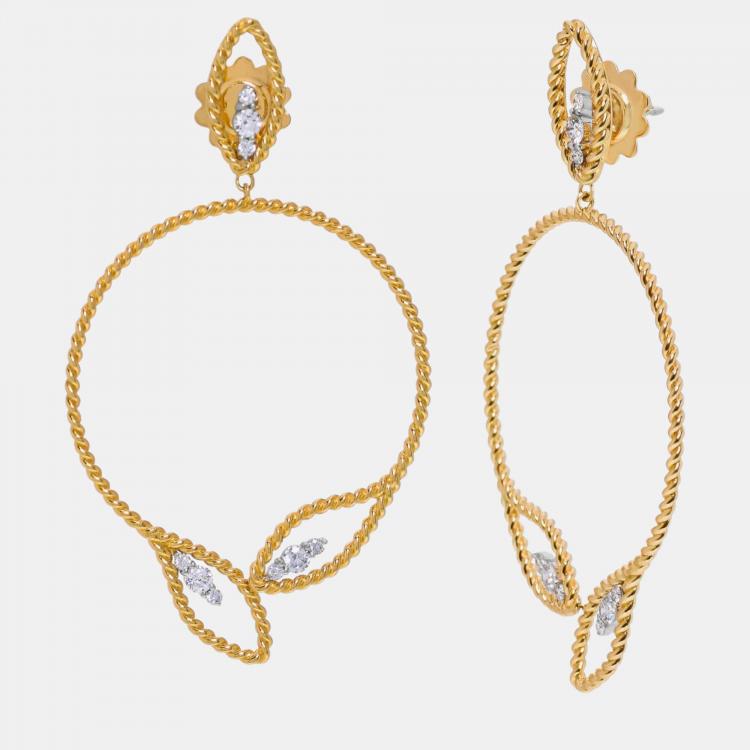 Roberto Coin Cialoma Diamond Earrings 001-150-00792 | Blue Marlin Jewelry,  Inc. | Islamorada, FL