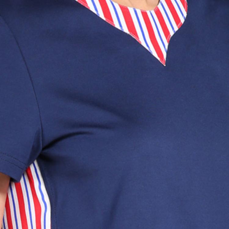 Pre Owned Roksanda Ilincic Aubin Navy Wool and Silk Top S