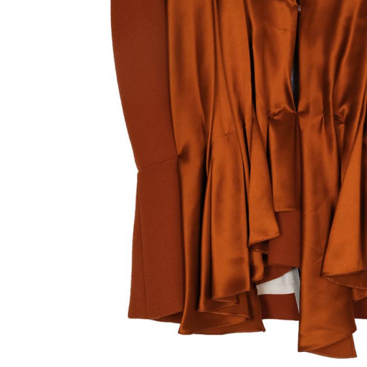 Pre Owned Roksanda Ilincic Orange Silk Top M