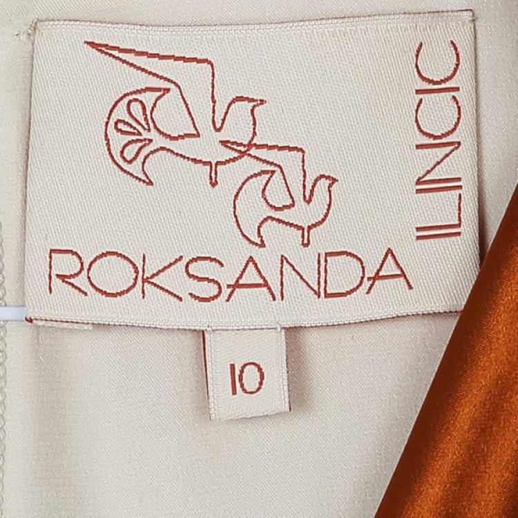 Pre Owned Roksanda Ilincic Orange Silk Top M