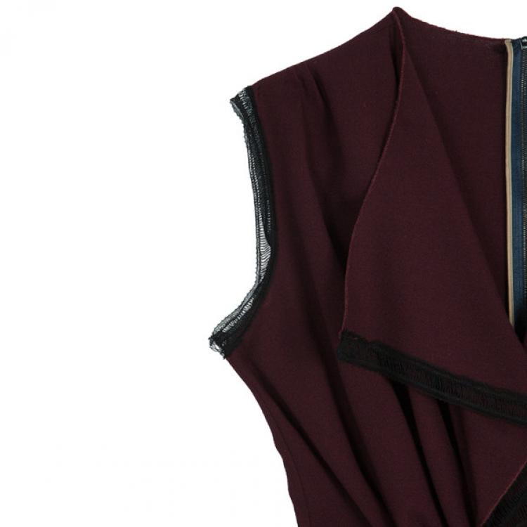 Pre Owned Roksanda Ilincic Gathered Wool Dress M