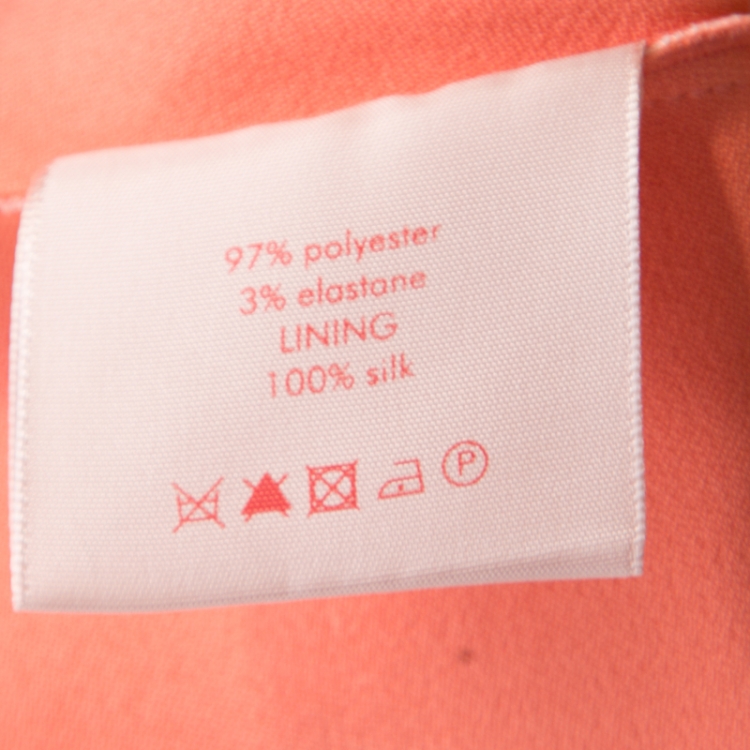 Pre Owned Roksanda Ilincic Blush Pink Crepe Bow Detail Kemi Peplum Top S