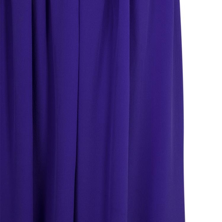 Pre Owned Roksanda Ilincic Blue Silk Gathered Skirt L