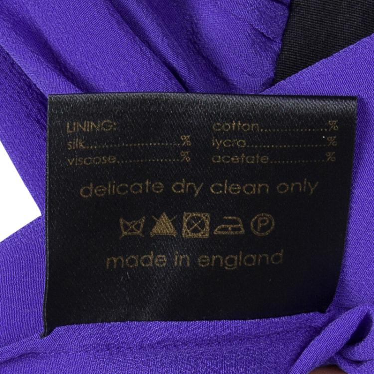 Pre Owned Roksanda Ilincic Blue Silk Gathered Skirt L