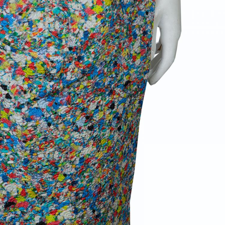 Pre Owned Roksanda Ilincic Multicolor Pleated Detail Skirt M