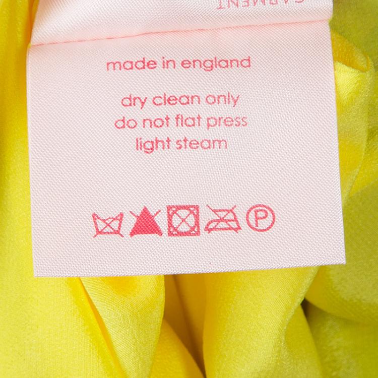 Pre Owned Roksanda Ilincic Multicolor Pleated Detail Skirt M