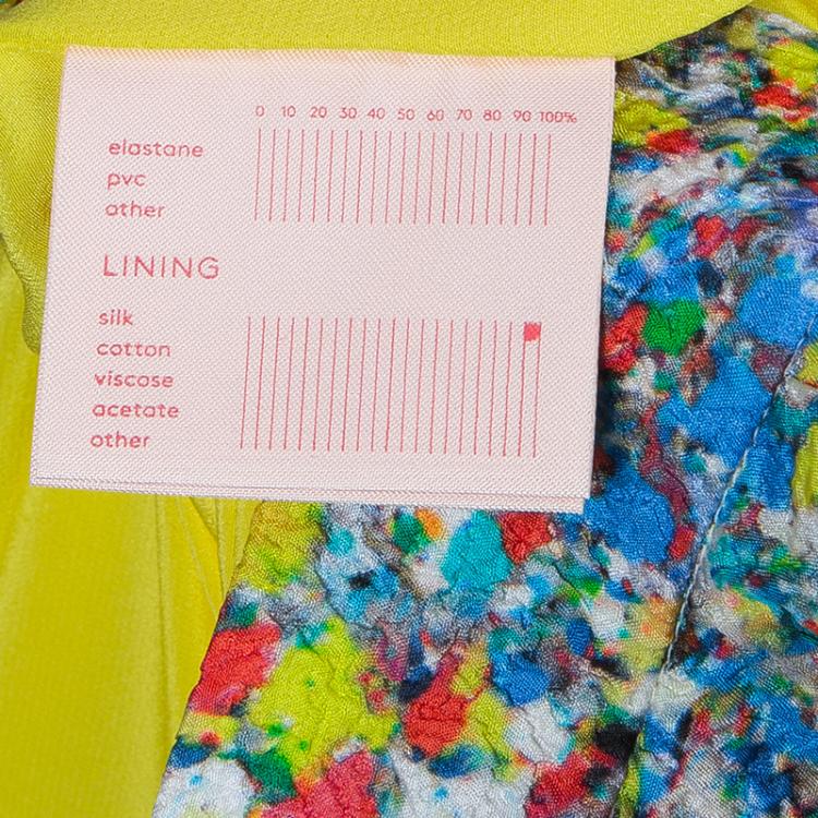 Pre Owned Roksanda Ilincic Multicolor Pleated Detail Skirt M